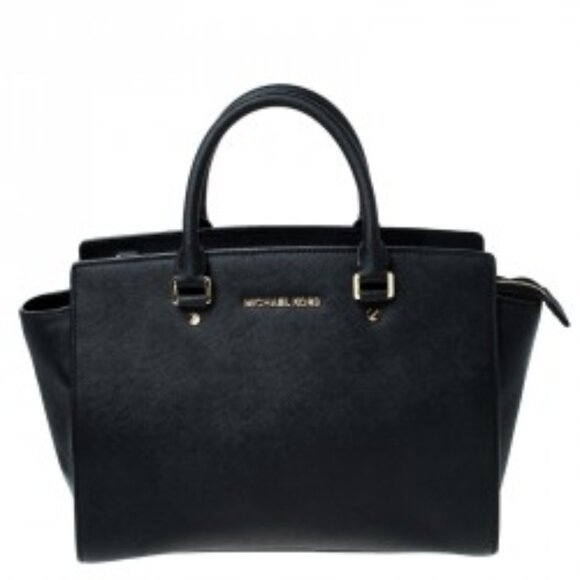 Like New Michael Kors Jet Set Medium Sized Leather Handbag Tote Purse - Picture 1 of 11